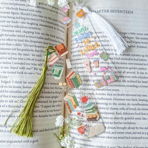 Book Lover Bookmark, Girly Acrylic Bookmark, Book Club Gift, Gifts for Book Lovers, Book Tok Bookmarks, Bookish Gifts, Custom Bookmark