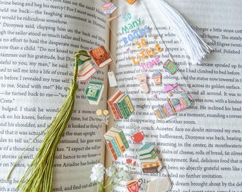 Book Lover Bookmark, Girly Acrylic Bookmark, Book Club Gift, Gifts for Book Lovers, Book Tok Bookmarks, Bookish Gifts, Custom Bookmark