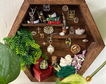 Miniatura acogedora con vitrina