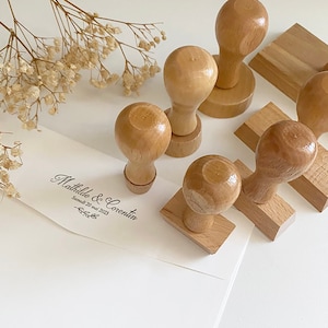 Personalized wooden stamp