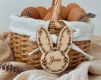 Panier en osier Pâques