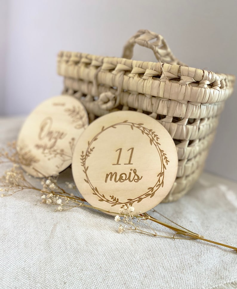 Cartes étapes en bois à personnaliser image 3