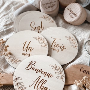Cartes étapes en bois à personnaliser