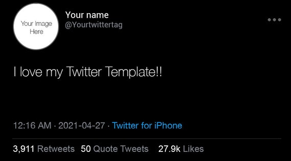 Twitter Post Templates PSD - Etsy UK