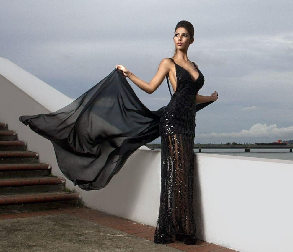 Black Gala Dress Party Dress Haute 