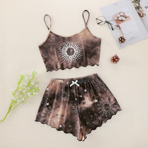 Cute Crop Top Pajamas