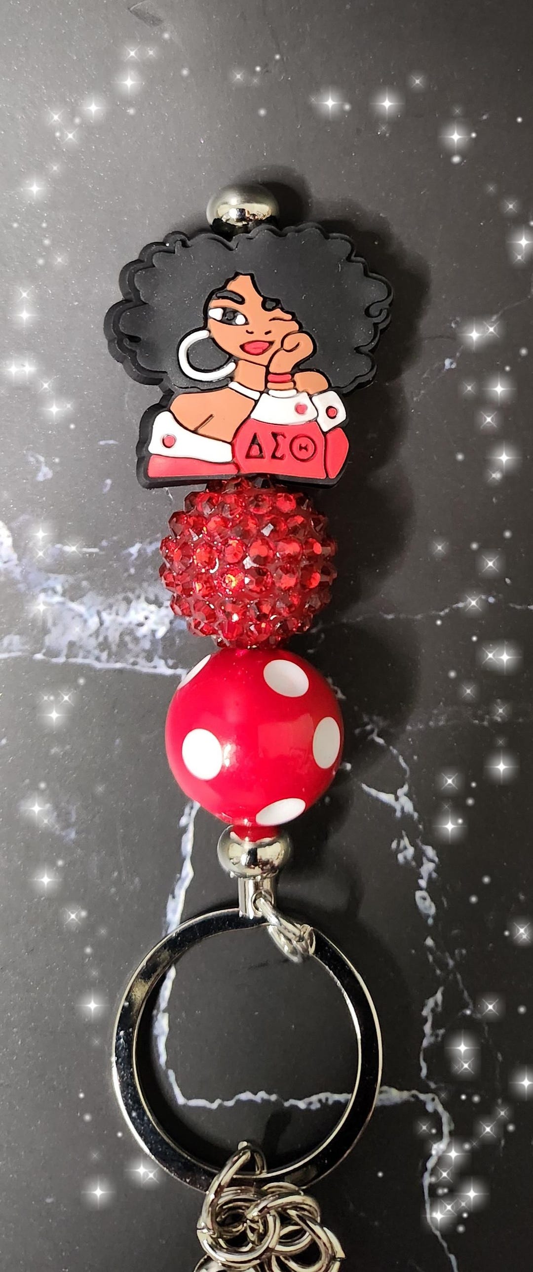 Delta Beaded Keychain - Etsy