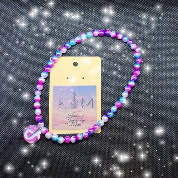 Kids Tiktok Beaded Necklace Etsy