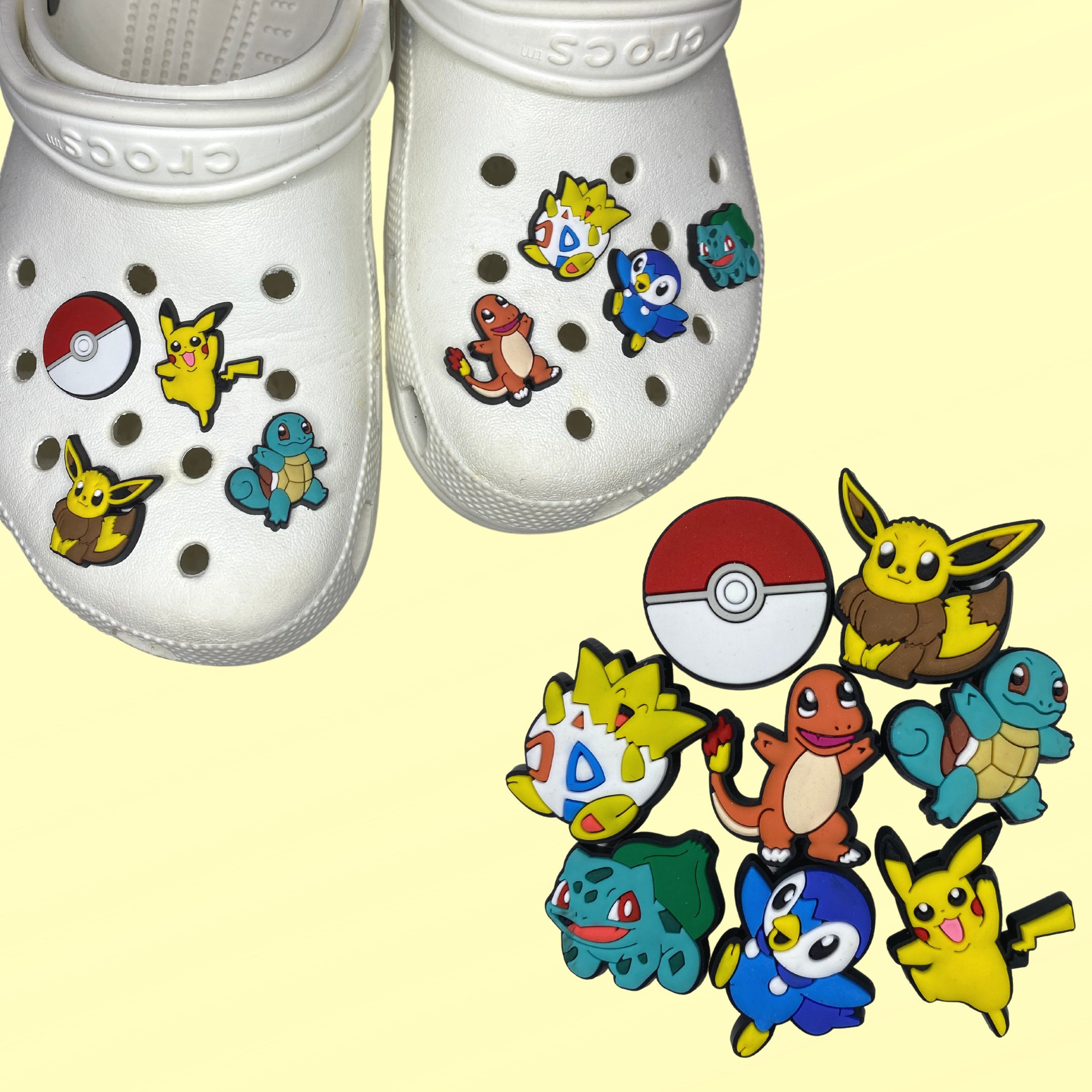 Chaveiro Tipo Crocs Jibbitz Pokemon Fofo De Botão DIY - Escorrega o Preço