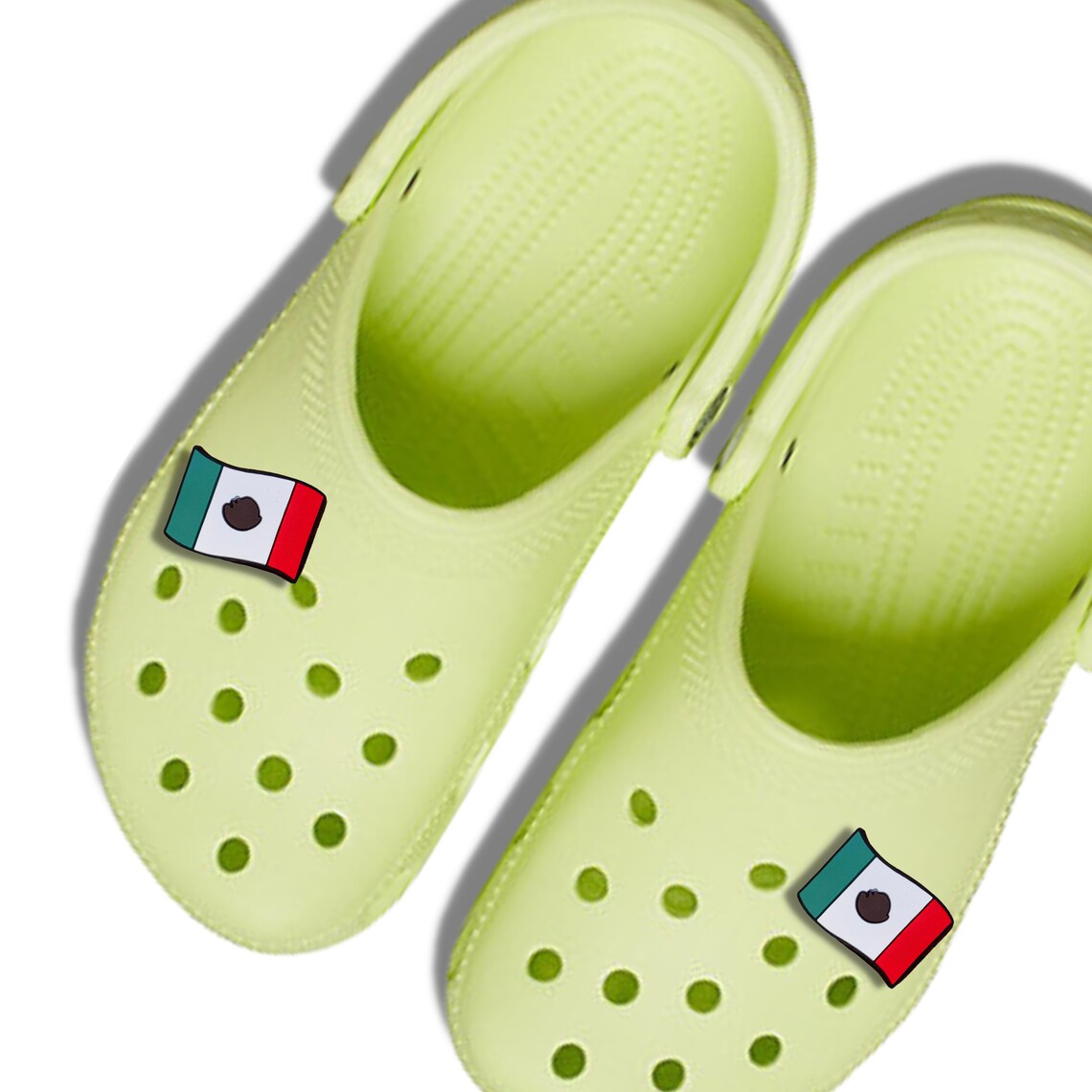 Mexican Flag Charms for Crocs Shoes SET OF 2 Large Charms for Etsy