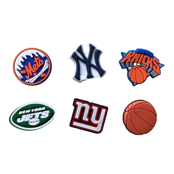 New Yorks Sports Croc Charms Set of 6 Pins for Crocs Knicks Etsy