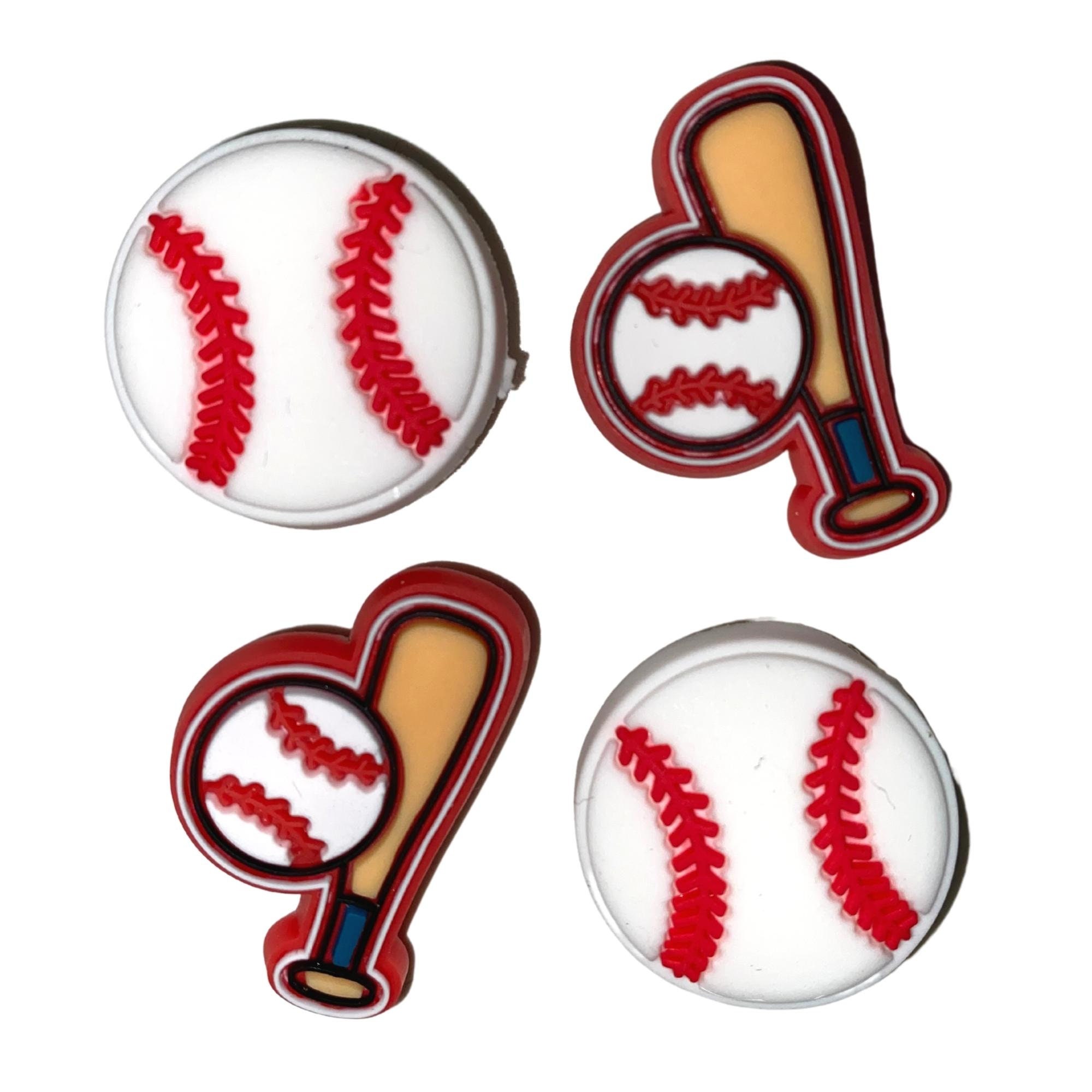 25 50PCS Baseball Shoe Charms for Croc Bubble Slides Clogs Sandals, Sports  Balls Shoe Accessories Decorations for Boys Men Teens Adults