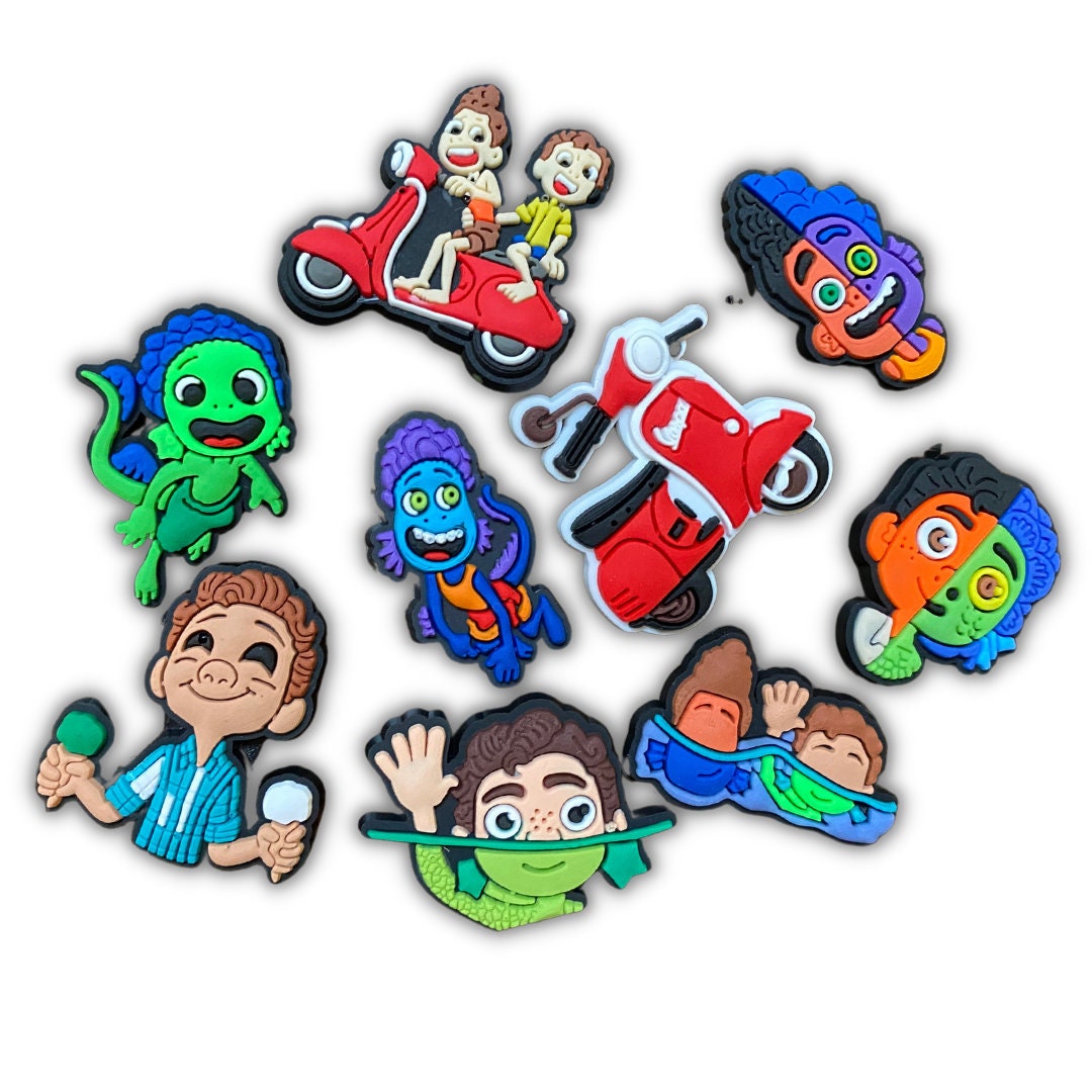 Buy 9pcs Luca Charms for Crocs, Set of 9 Pins for Crocs With Luca Theme,  Luca Croc Buttons, Luca Croc Shoes, Luca Gifts, Croc Charms Pack, Online in  India 