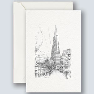Transamerica Building Notecard | San Francisco Landmarks | Fine Art Cards