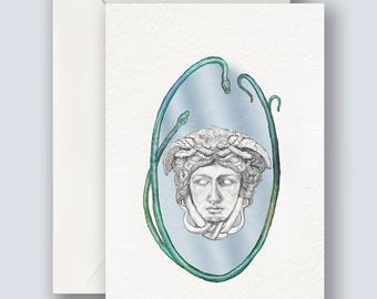 Medusa Year of the Snake Card: Fine Art Notecard