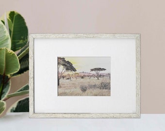 Limited Edition - Miragi AR Wall Art - Safari Serenity 9" x 12"