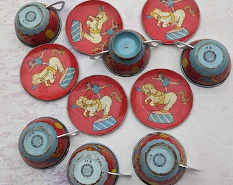 Ohio Art Circus Tea Set