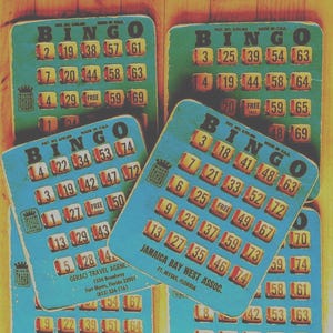 6 Rare Slide Window Bingo Cards