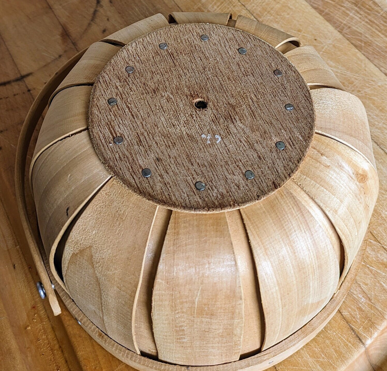 Rustic Vintage Nailed Wood Basket - Etsy