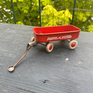 Vintage miniature Radio Flyer Wagon