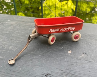 Vintage miniature Radio Flyer Wagon