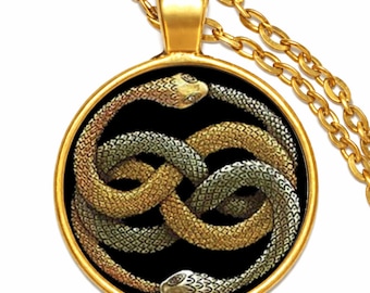 Wisiorek Auryn z Niekończącej się Opowieści – Naszyjnik fantasy Ouroboros, Pudełko prezentowe
