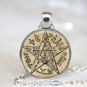 Eliphas Levi Tetragrammaton Pentagram Pendant: Occult Necklace