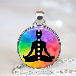 Sacral Chakra Pendant Necklace: Rainbow Meditation Jewelry