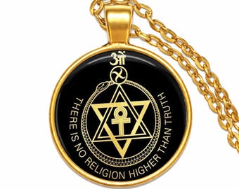 Theosophical Society Pendant: Esoteric Symbol Necklace