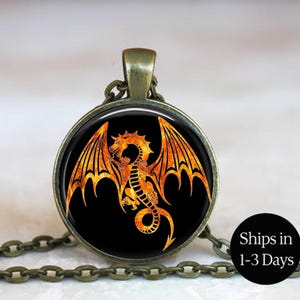 Colgante de dragón de fuego, collar de dragón de fuego, joyería de dragón de fuego, pendientes de dragón de fuego, llavero de dragón de fuego