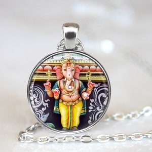 Sterling Silver Ganesh Elephant Charm Pendant Necklace Gift Box Hindu Spiritual Lord Isha Spiritual Awakening
