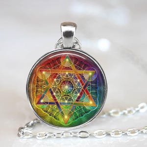 Metatron's Cube-ketting: hanger heilige geometrie, occulte sieraden – gratis geschenkverpakking inbegrepen