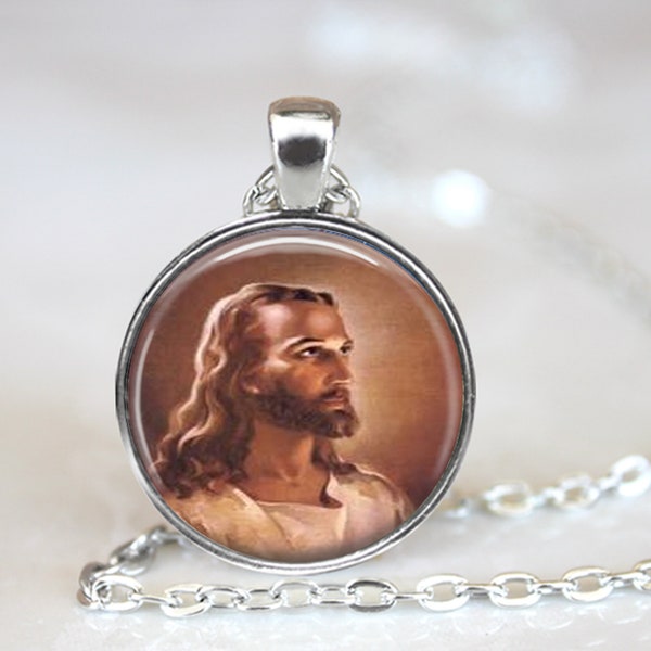 Jesus Pendant, Jesus Necklace, Jesus Jewelry, Jesus Charm, Jesus Key Chain