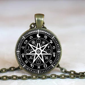 Wiccan Rune Protection Pendant, Talisman Necklace image 1