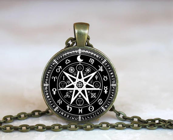 Wiccan Rune Protection Pendant, Talisman Necklace