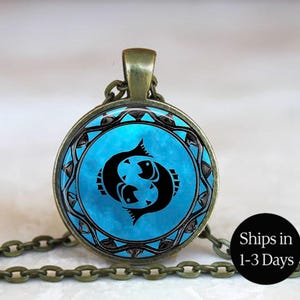 Pisces   Zodiac Necklace, Pisces  pendant, Zodiac necklace Pisces  jewelry Pisces necklace, Pisces birthday astrology key chain