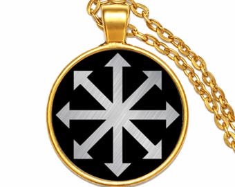 Colgante Estrella del Caos: Collar pagano ocultista wiccano
