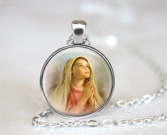 Hail mary necklace deals