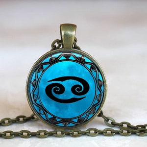 Cancer   Zodiac Symbol Pendant, Cancer pendant Zodiac necklace Cancer Zodiac jewelry astrology birthday key chain (000)