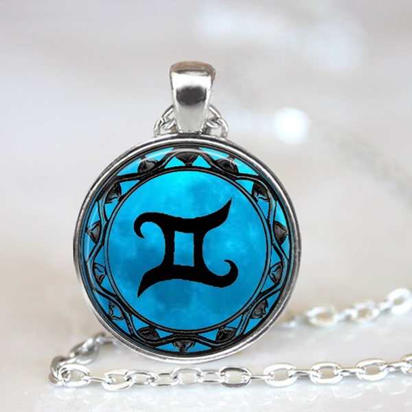 Gemini   Zodiac Symbol Pendant, Gemini pendant Zodiac necklace Gemini Zodiac jewelry astrology birthday key chain