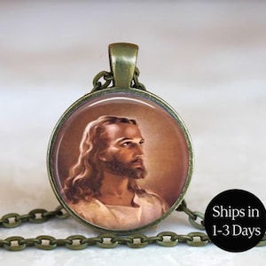 Jesus Pendant Necklace: Religious Charm Jewelry