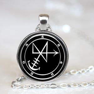 Abaddon Sigil-hanger: satanische occulte zegelketting