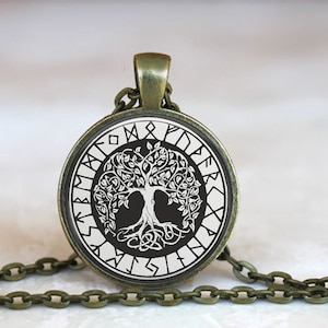 Norse Tree of Life Pendant: Celtic Nordic Necklace