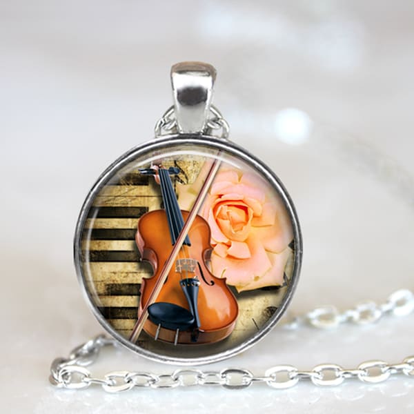 Violin Necklace Etsy