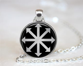 Colgante Estrella del Caos: Collar pagano ocultista wiccano