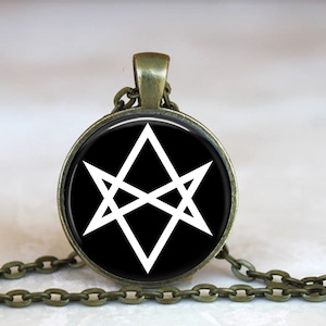 THELEMA Crowley Seal Necklace, Thelema Jewelry, Sigil Pendant