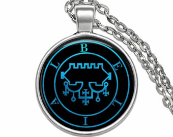 Belial Sigil Pendant – Goetia Demon Seal Talisman, Esoteric Ritual Jewelry – Free Gift Box Included