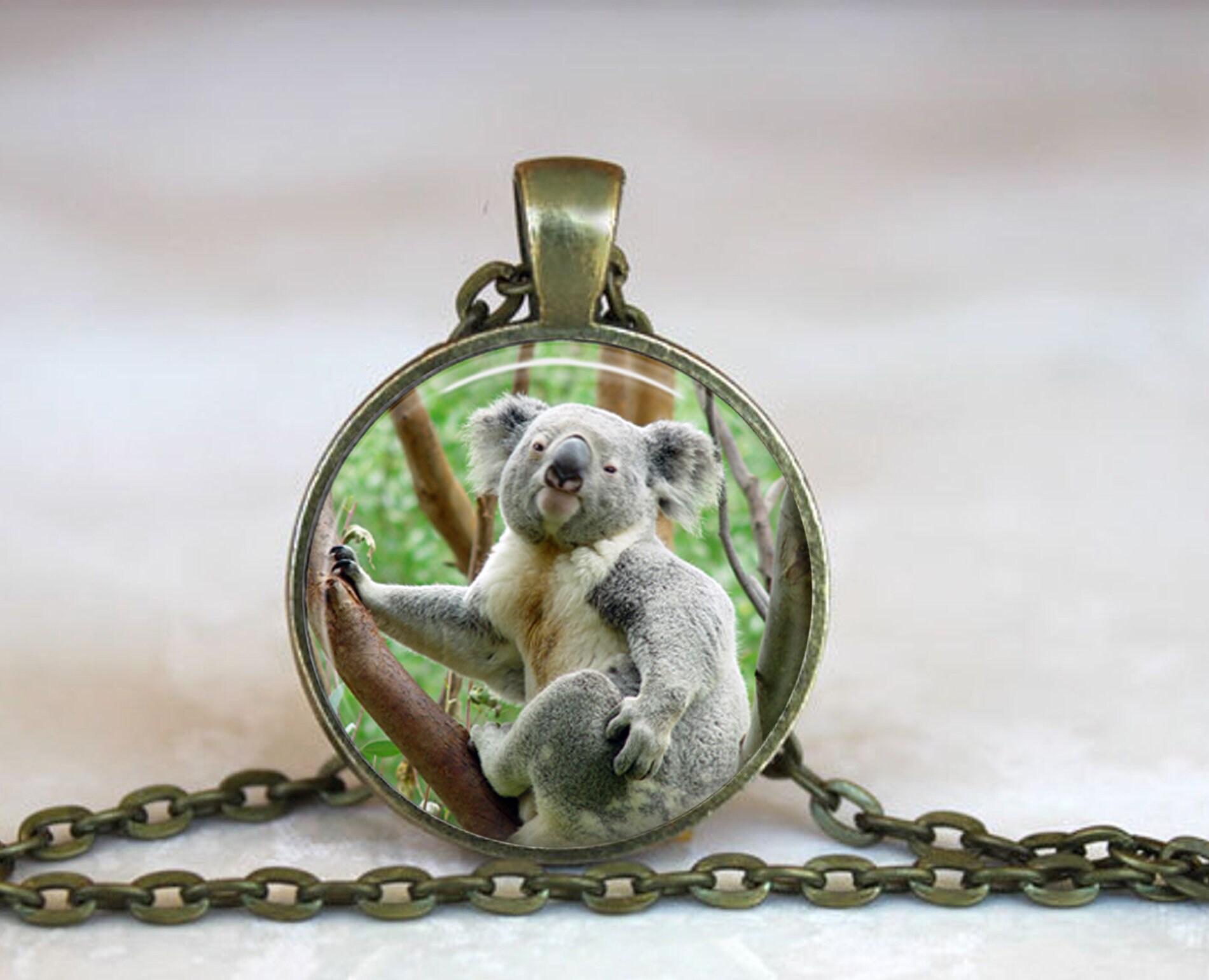 JUSTKIDSTOY Koala Necklace 925 Sterling Silver Cute Animal Koala Bear  Jewelry Koala Gifts for Women Girls Animal Lovers