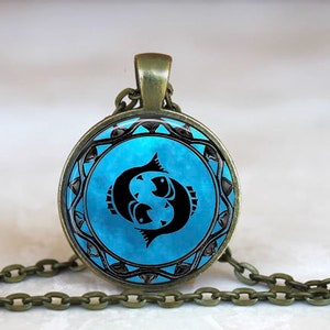 Pisces   Zodiac Necklace, Pisces  pendant, Zodiac necklace Pisces  jewelry Pisces necklace, Pisces birthday astrology key chain (000)