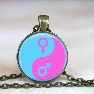 Male and Female Yin Yang Pendant